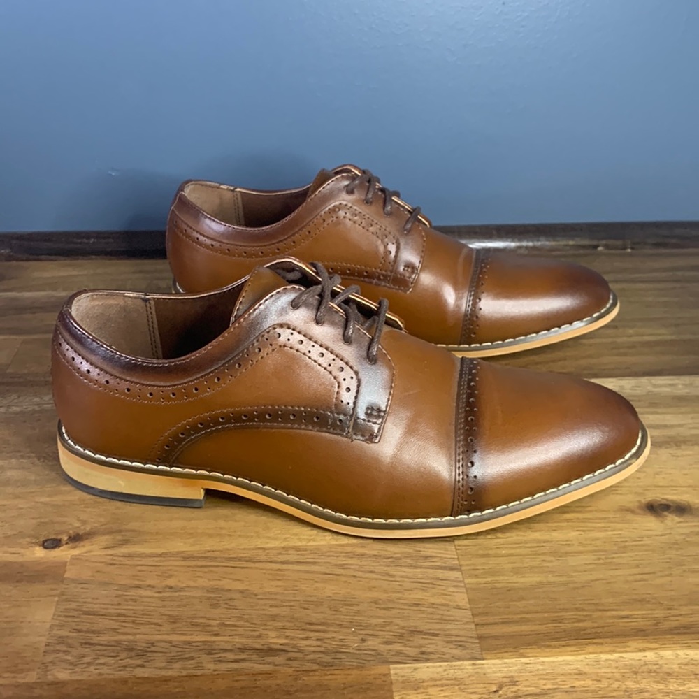 Stacy Adams Kids Dress Shoes - Great Condition - Size 5M Brown, Lace Up Shoes